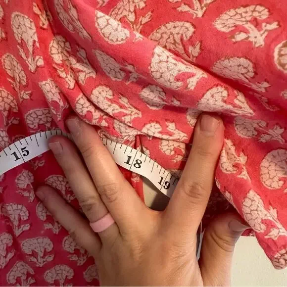 Emerson Fry India Collection Pink Block Printed Floral Mini Dress XS/S - Picture 6 of 10
